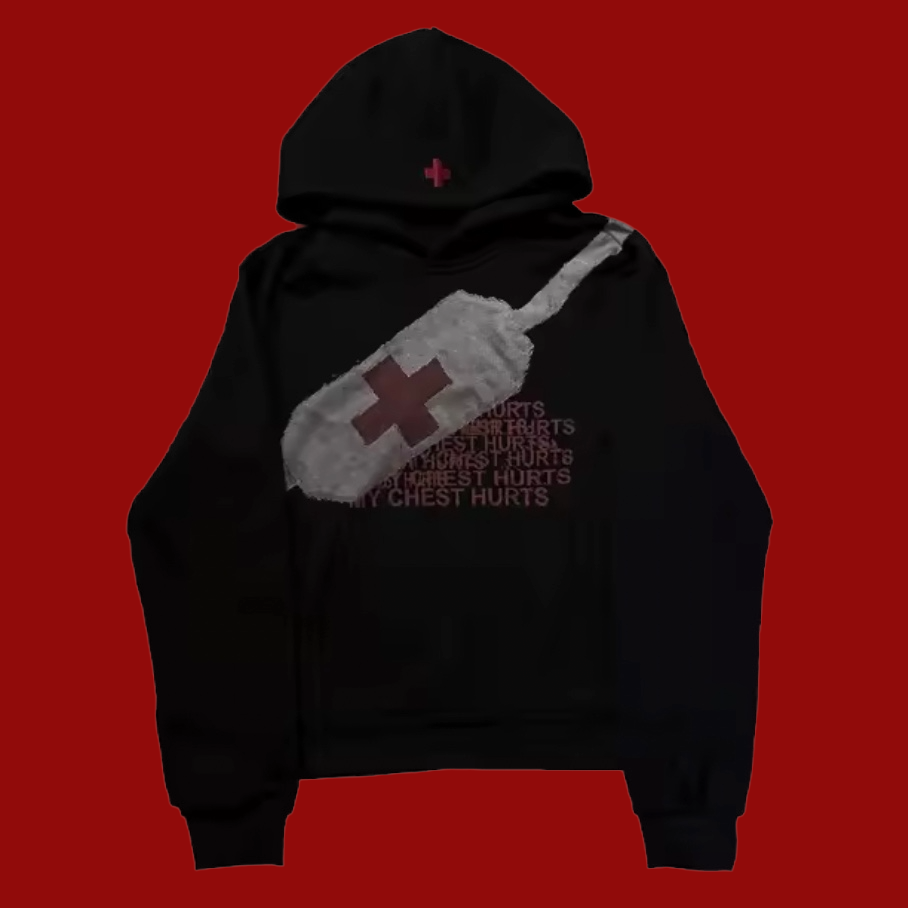 Bandage Hoodie Black