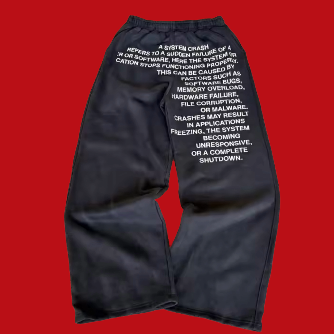 "System Crash" Joggers